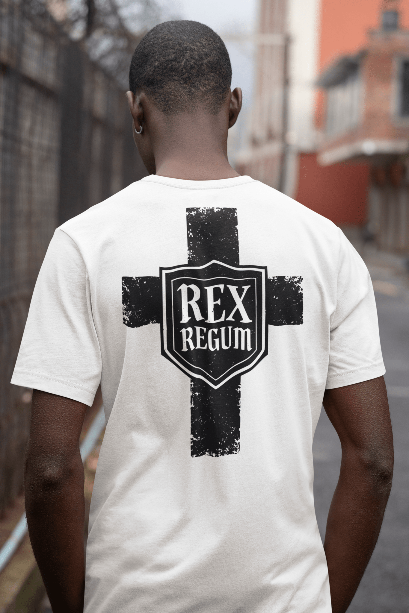Rex Regum, King Of Kings, Cross Graphic T-shirt - Inken Image