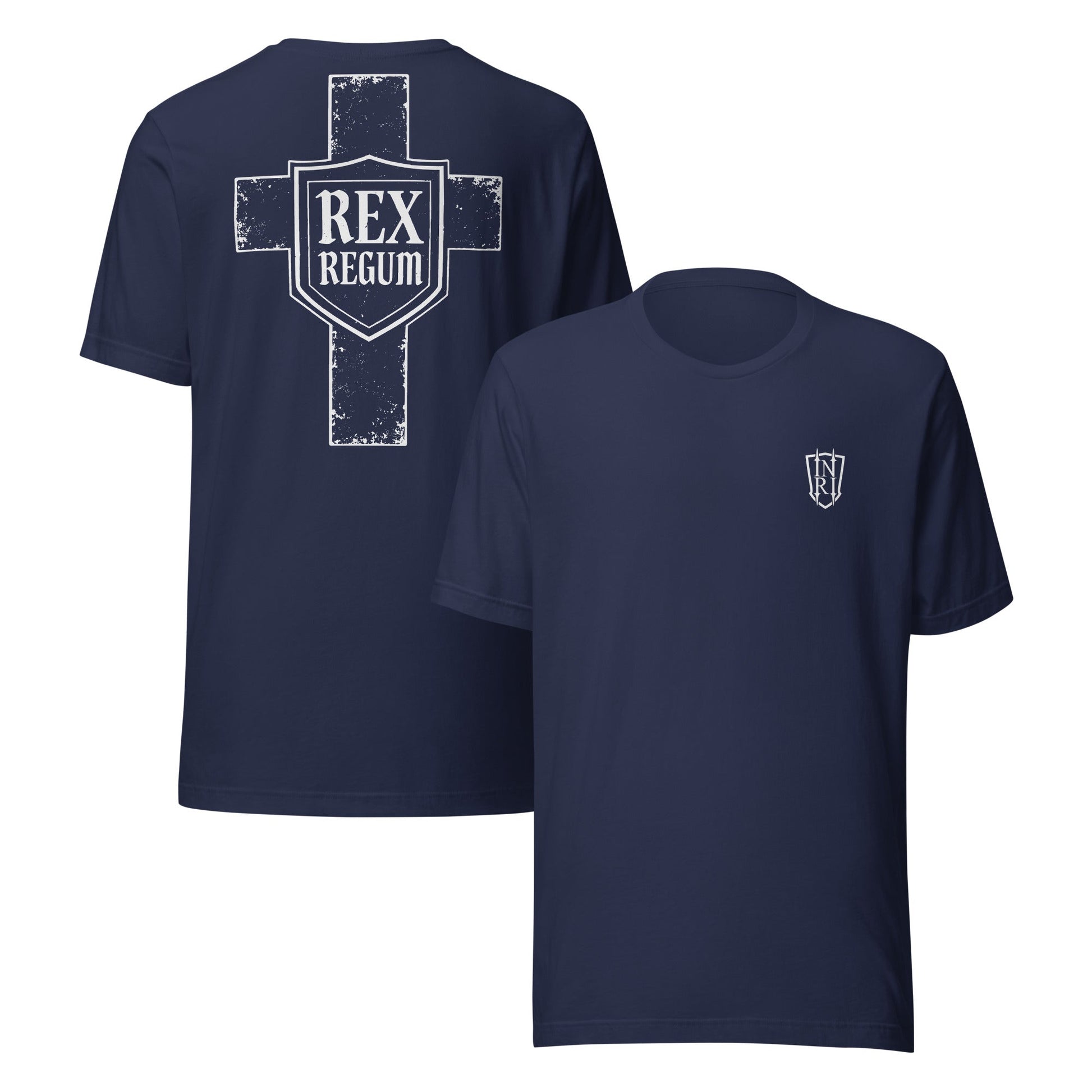 Rex Regum, King Of Kings, Cross Graphic T-shirt - Inken Image