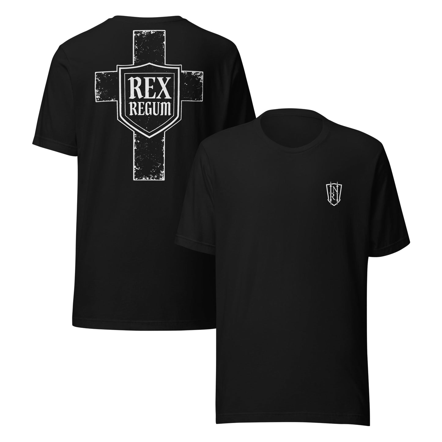 Rex Regum, King Of Kings, Cross Graphic T-shirt - Inken Image