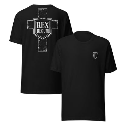 Rex Regum, King Of Kings, Cross Graphic T-shirt - Inken Image
