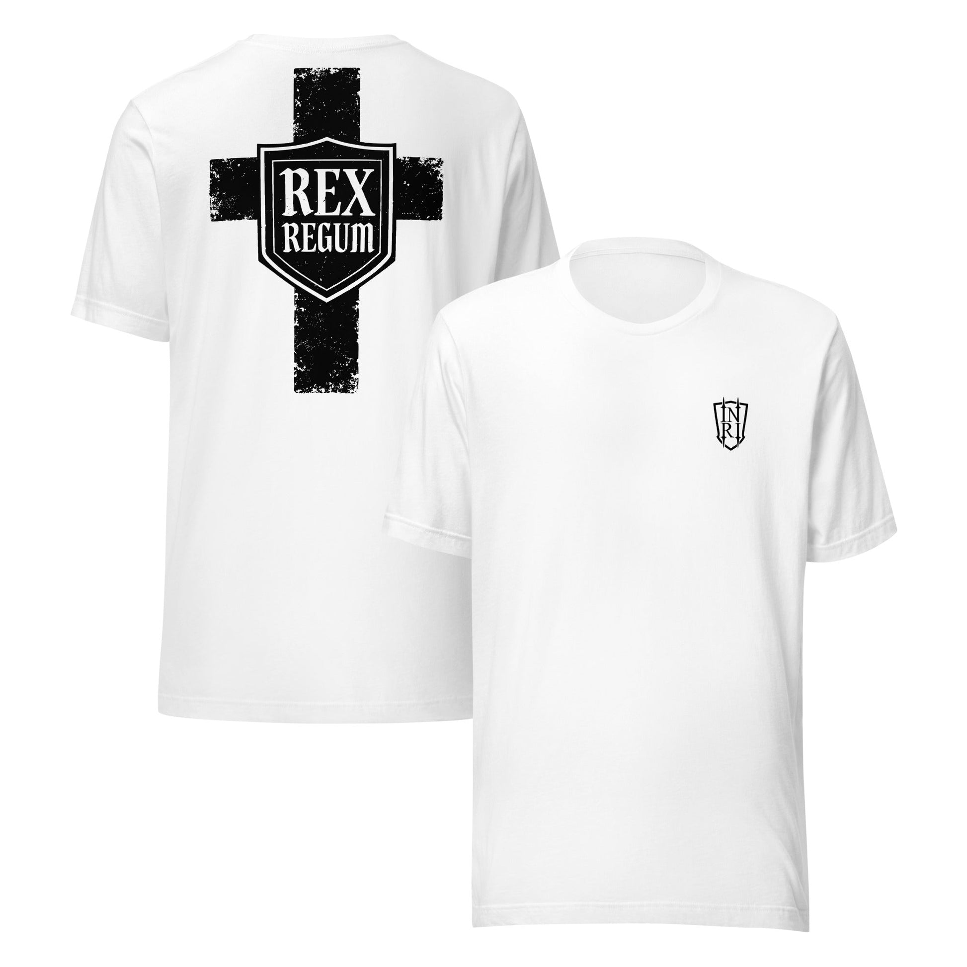 Rex Regum, King Of Kings, Cross Graphic T-shirt - Inken Image