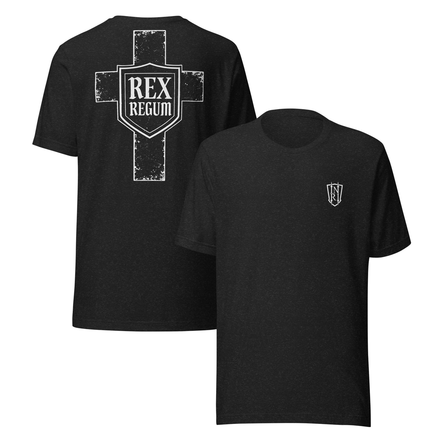 Rex Regum, King Of Kings, Cross Graphic T-shirt - Inken Image
