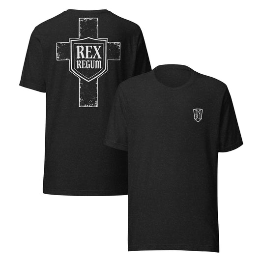 Rex Regum, King Of Kings, Cross Graphic T-shirt - Inken Image
