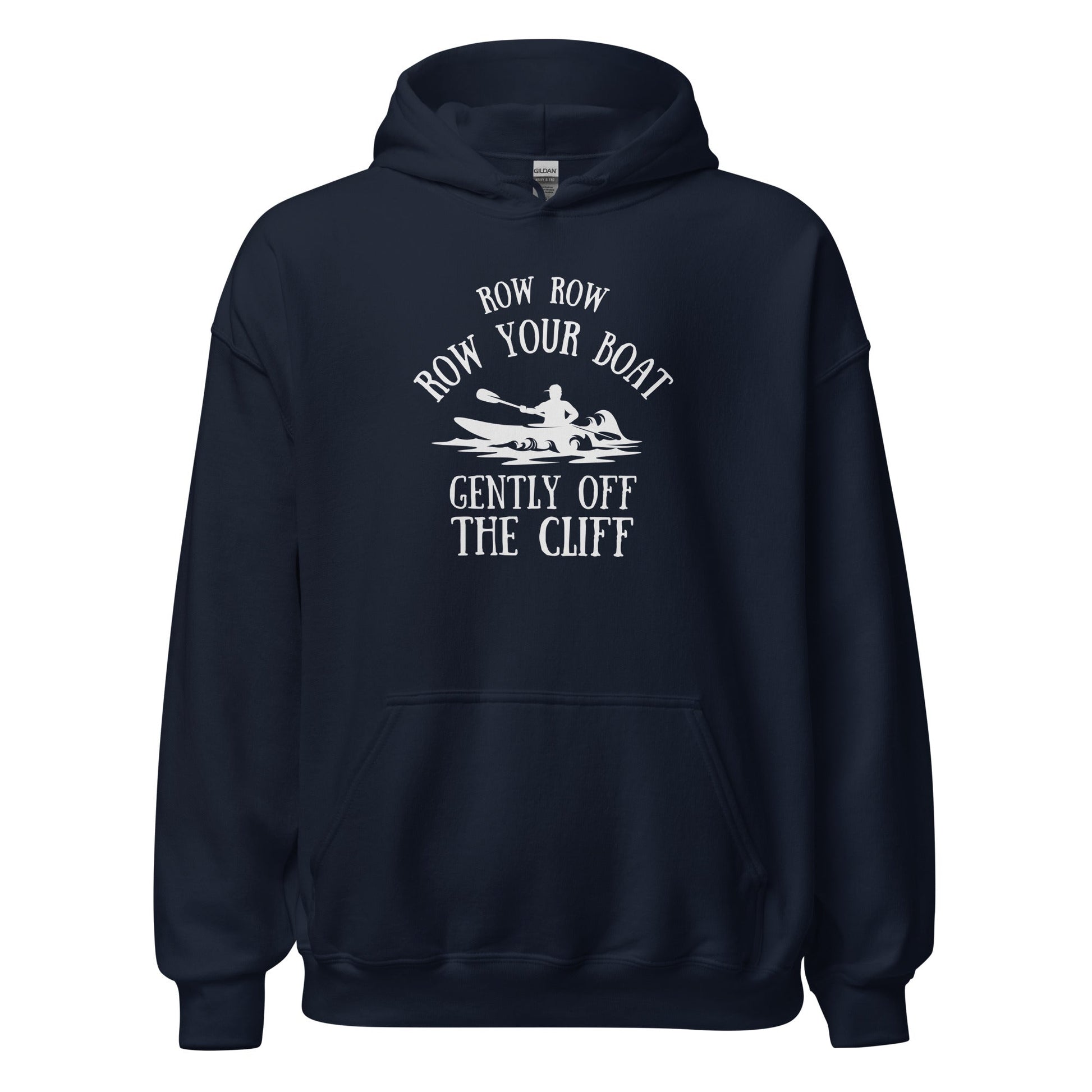 Row Row Row Your Boat Retro Kayaking Hoodie - Inken Image