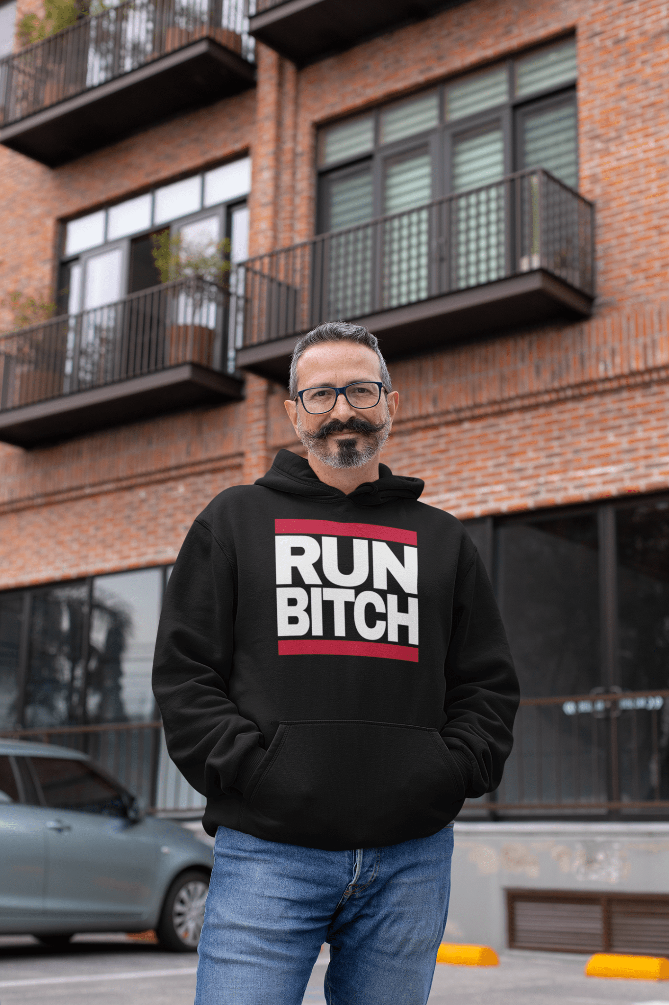 RUN BITCH Parody Rap Hoodie - Inken Image
