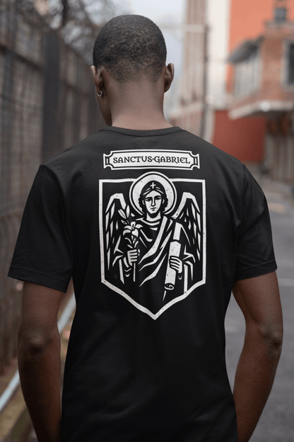 Sanctus Gabriel - Archangel Gabriel Icon Graphic T-Shirt - Inken Image
