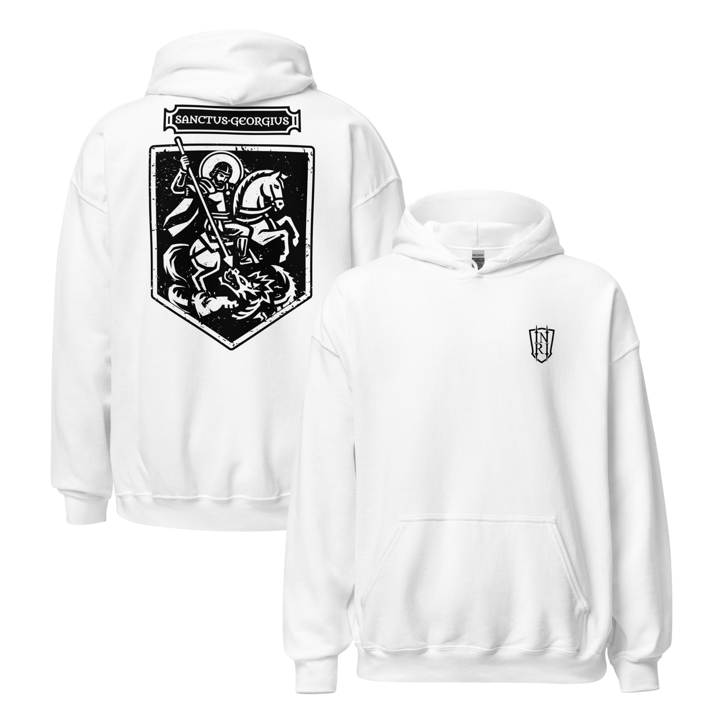 Sanctus Georgius, St George Icon Graphic Hoodie - Inken Image