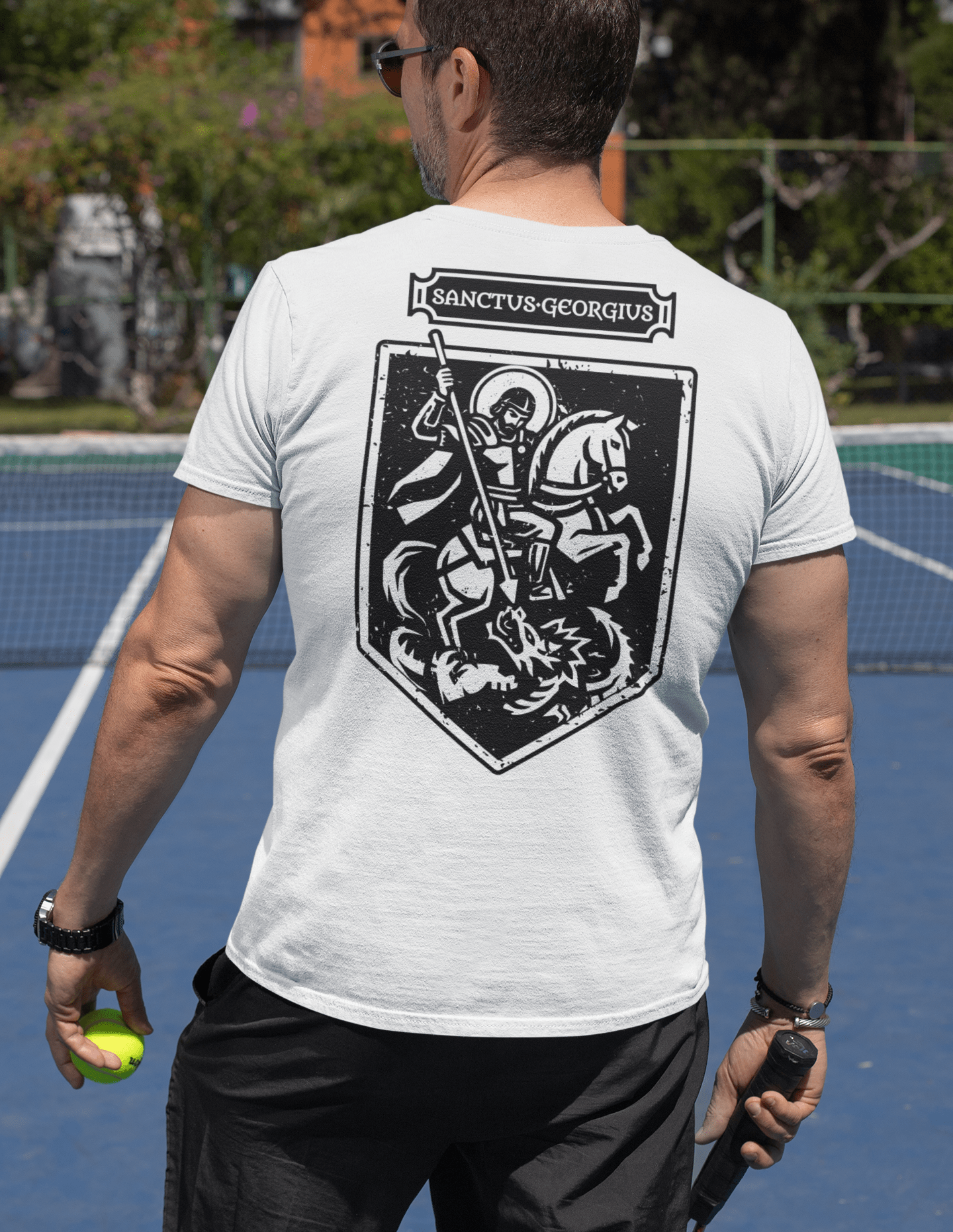Sanctus Georgius, St George Icon Graphic T-Shirt - Inken Image