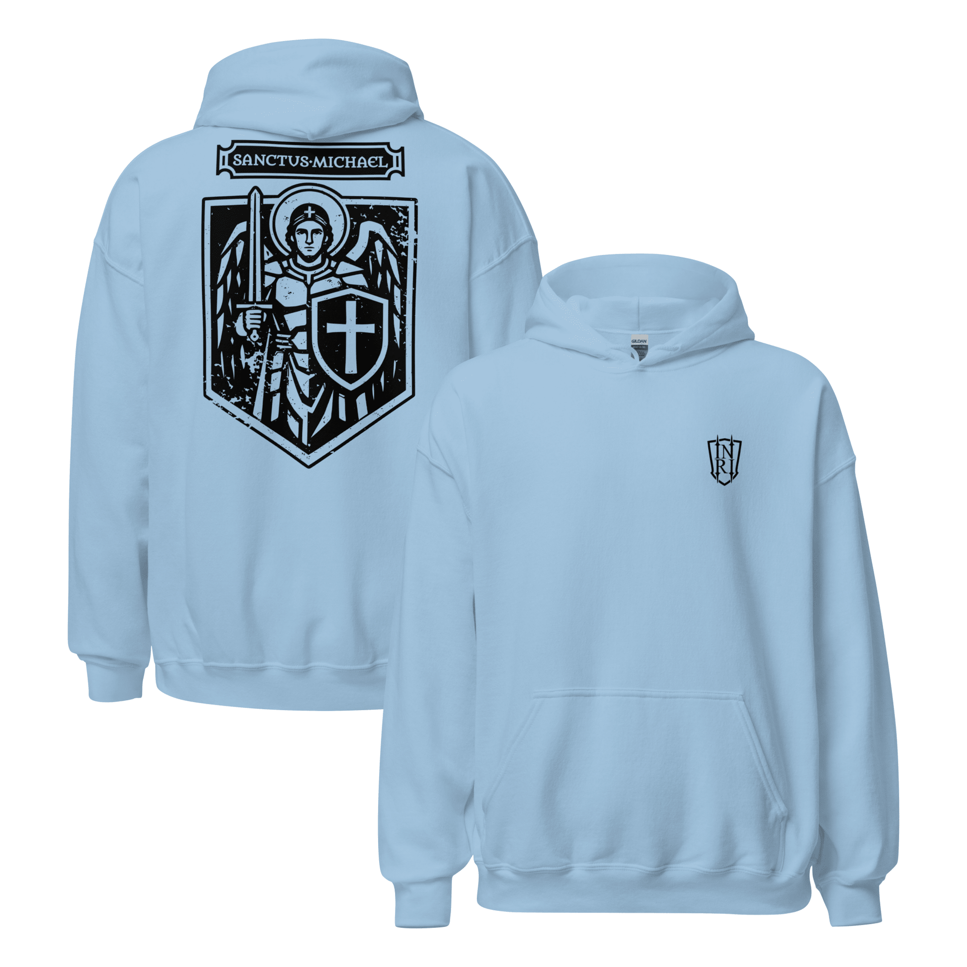 Sanctus Michael - Archangel Michael Icon Graphic Hoodie - Inken Image