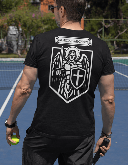 Sanctus Michael, Archangel Michael Icon Graphic T-Shirt - Inken Image