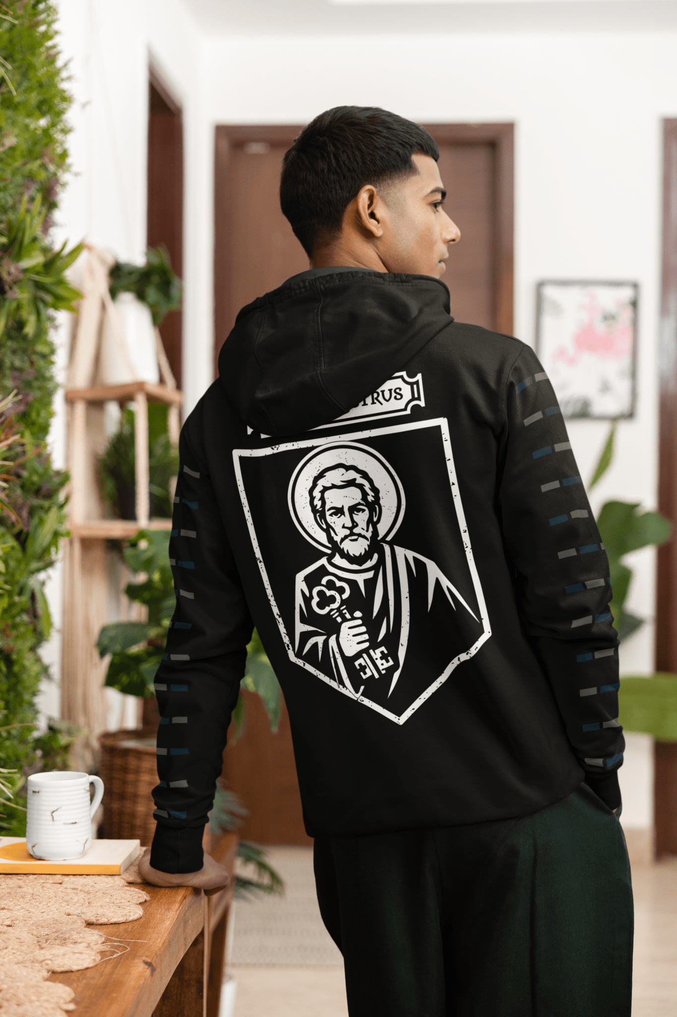 Sanctus Petrus, Saint Peter Icon Graphic Hoodie - Inken Image
