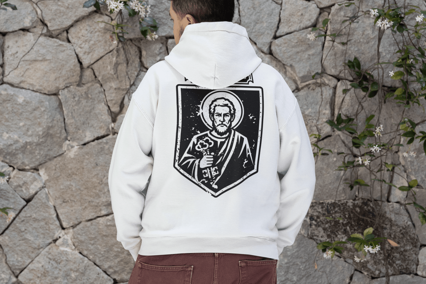 Sanctus Petrus, Saint Peter Icon Graphic Hoodie - Inken Image