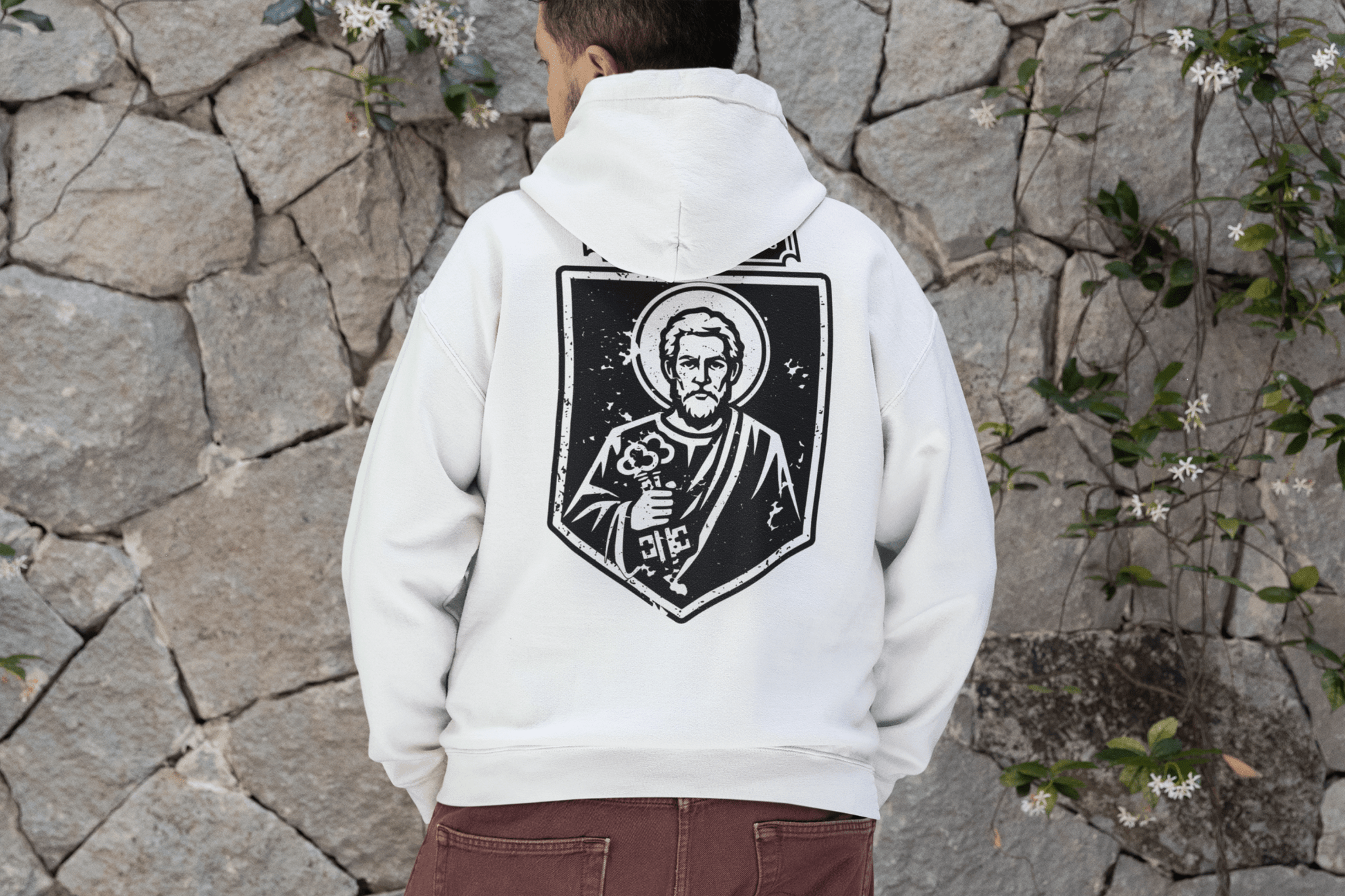Sanctus Petrus, Saint Peter Icon Graphic Hoodie - Inken Image