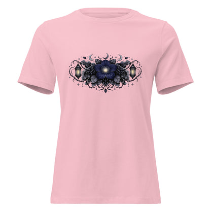 Spooky Winter Bouquet Shirt Women’s Gothic Moonflower Witchy Tee - Inken Image