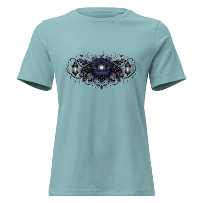 Spooky Winter Bouquet Shirt Women’s Gothic Moonflower Witchy Tee - Inken Image