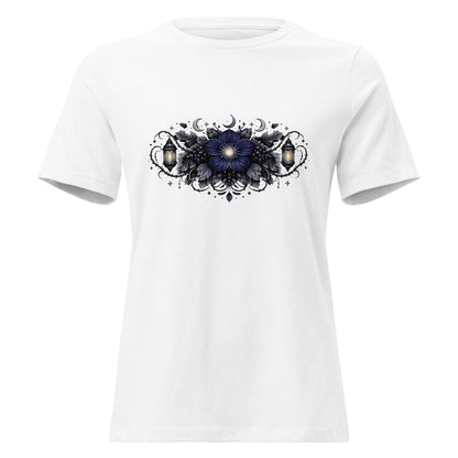 Spooky Winter Bouquet Shirt Women’s Gothic Moonflower Witchy Tee - Inken Image