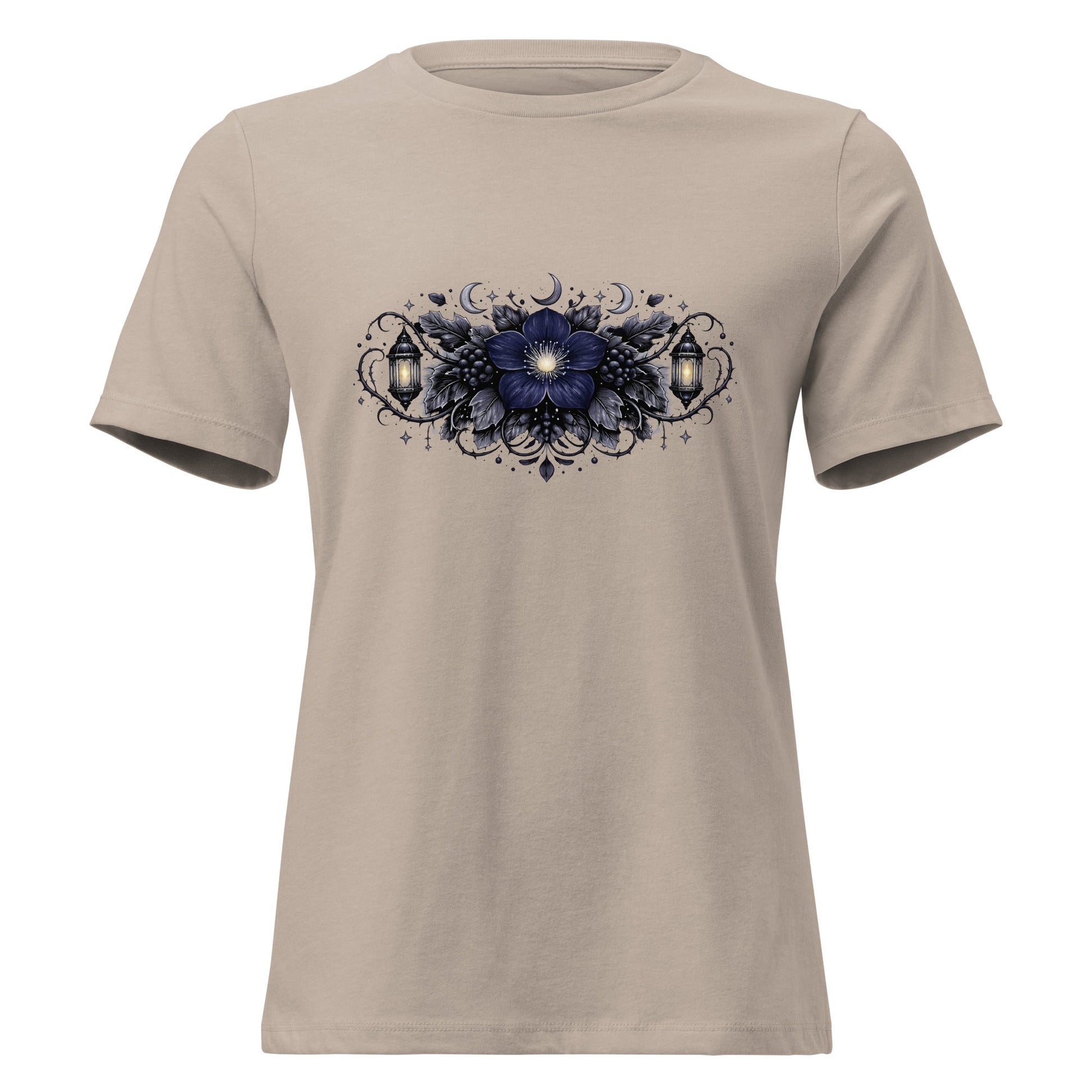 Spooky Winter Bouquet Shirt Women’s Gothic Moonflower Witchy Tee - Inken Image