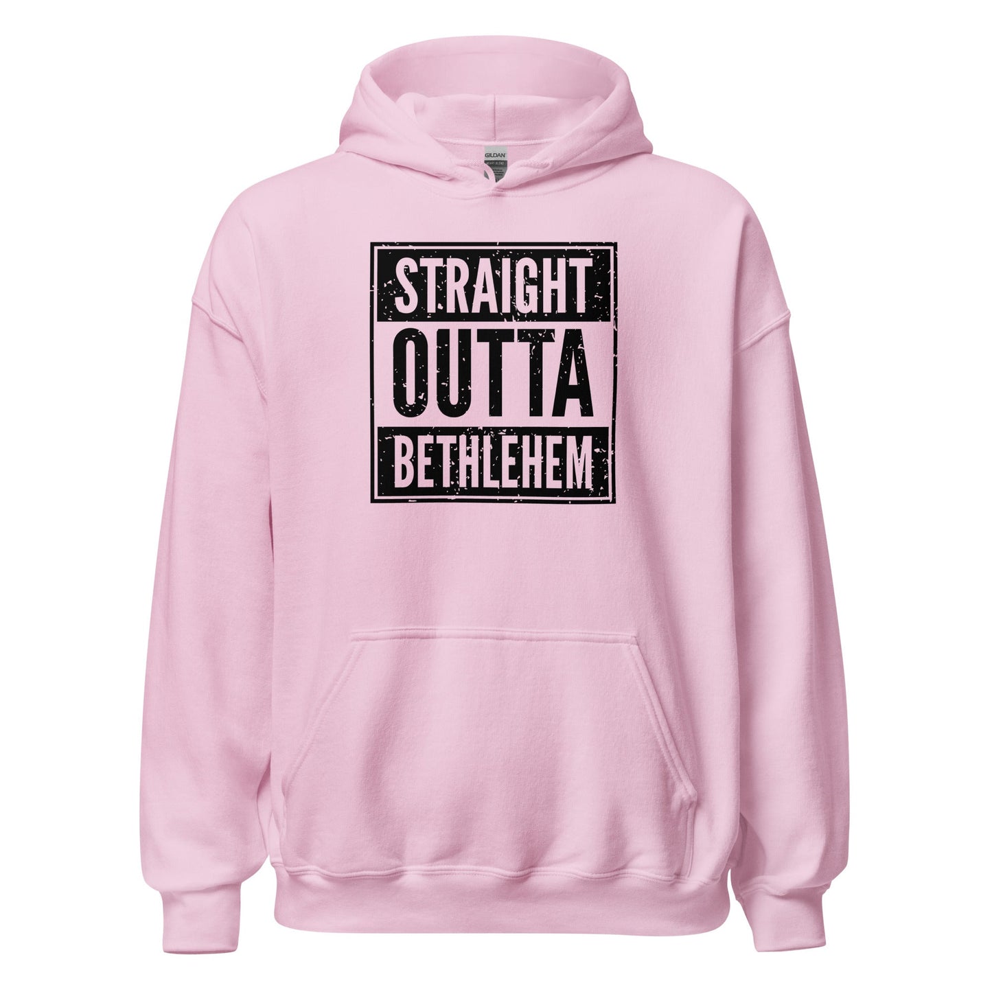 Straight Outta Bethlehem Christian Rap Parody Hoodie - Inken Image