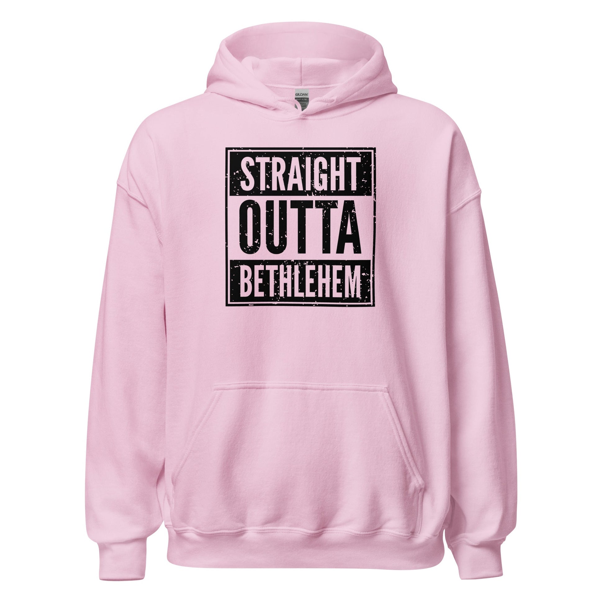 Straight Outta Bethlehem Christian Rap Parody Hoodie - Inken Image