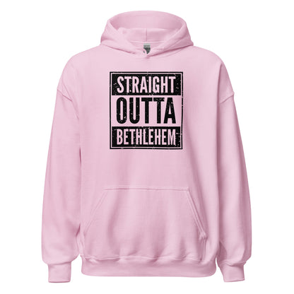 Straight Outta Bethlehem Christian Rap Parody Hoodie - Inken Image