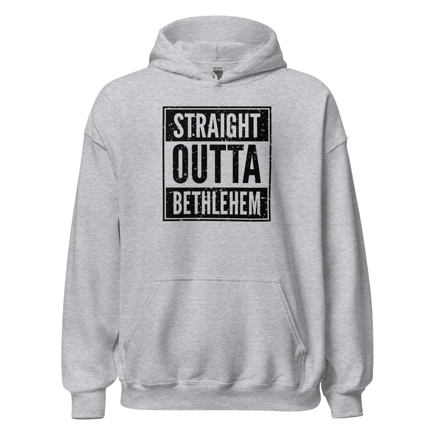 Straight Outta Bethlehem Christian Rap Parody Hoodie - Inken Image