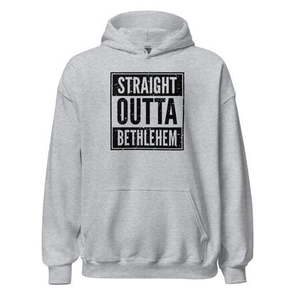 Straight Outta Bethlehem Christian Rap Parody Hoodie - Inken Image