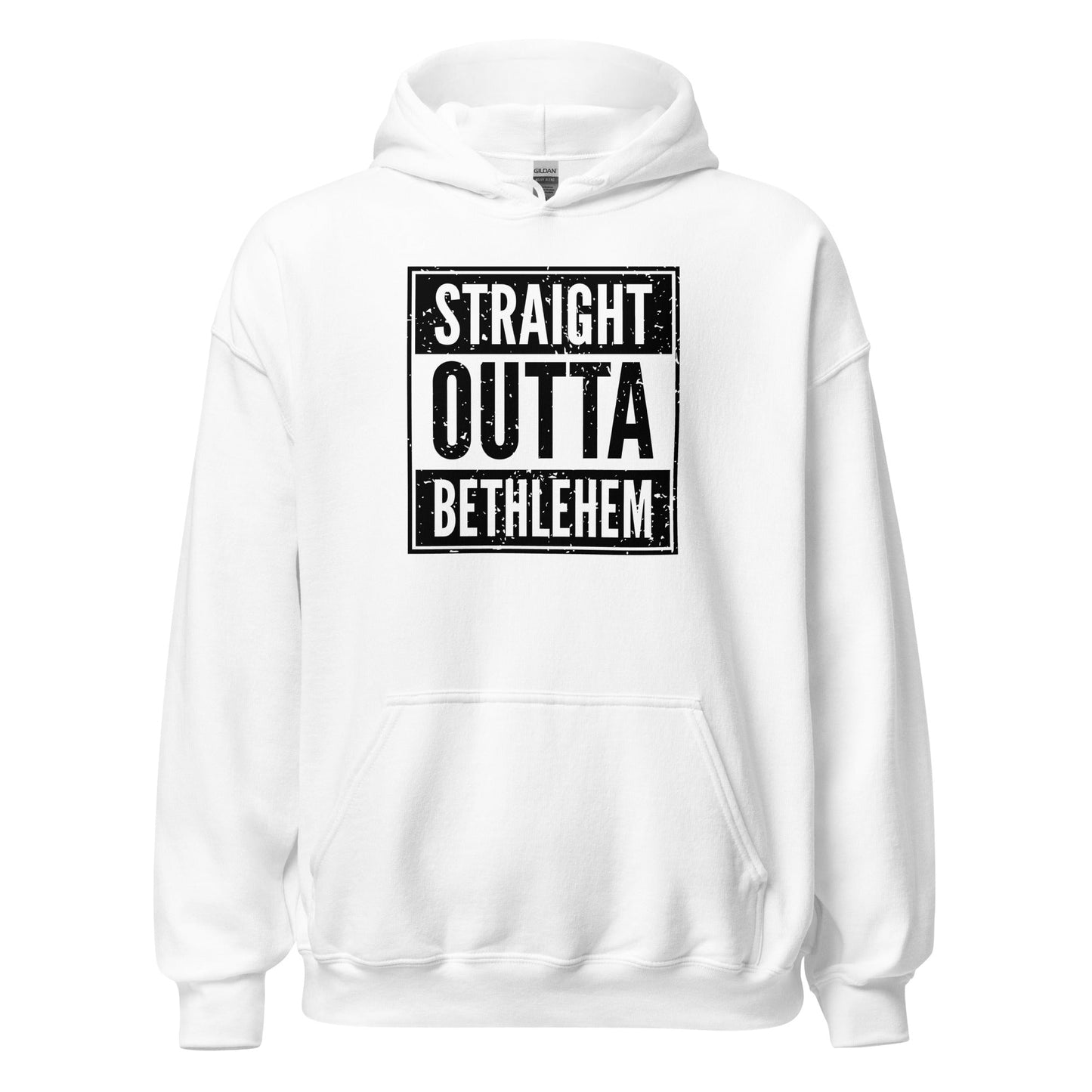Straight Outta Bethlehem Christian Rap Parody Hoodie - Inken Image