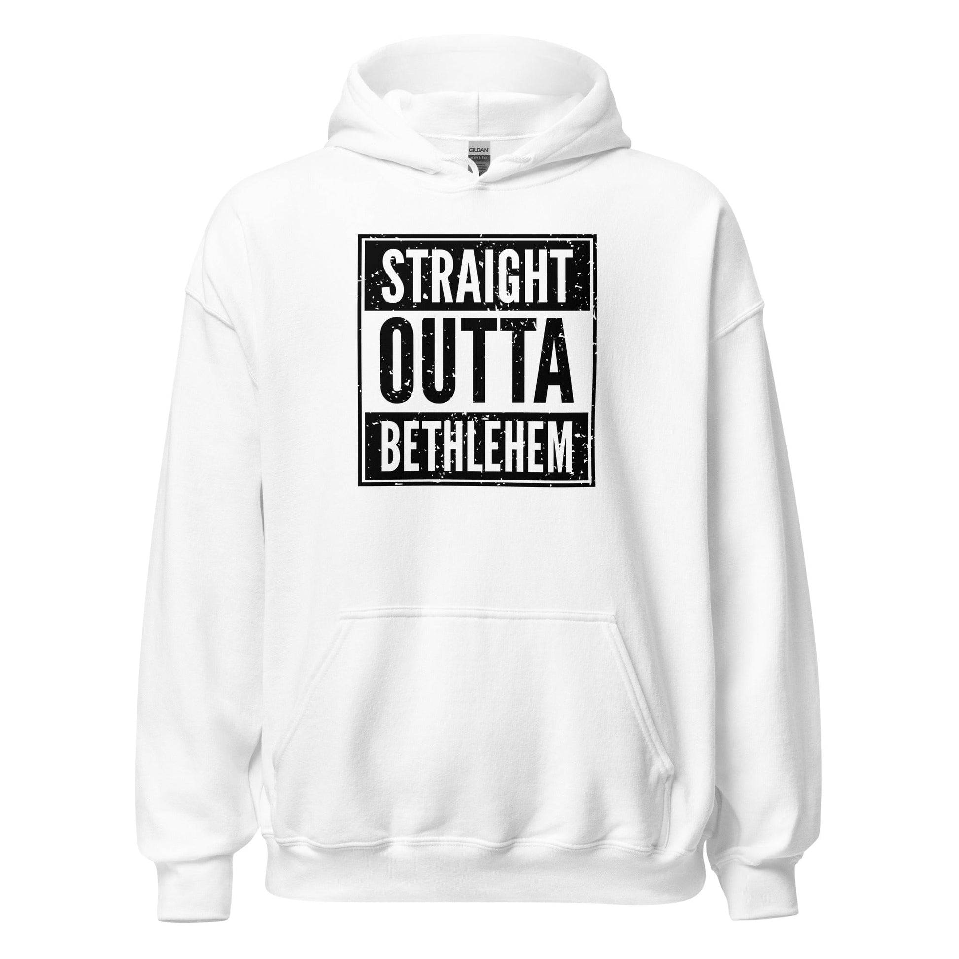 Straight Outta Bethlehem Christian Rap Parody Hoodie - Inken Image