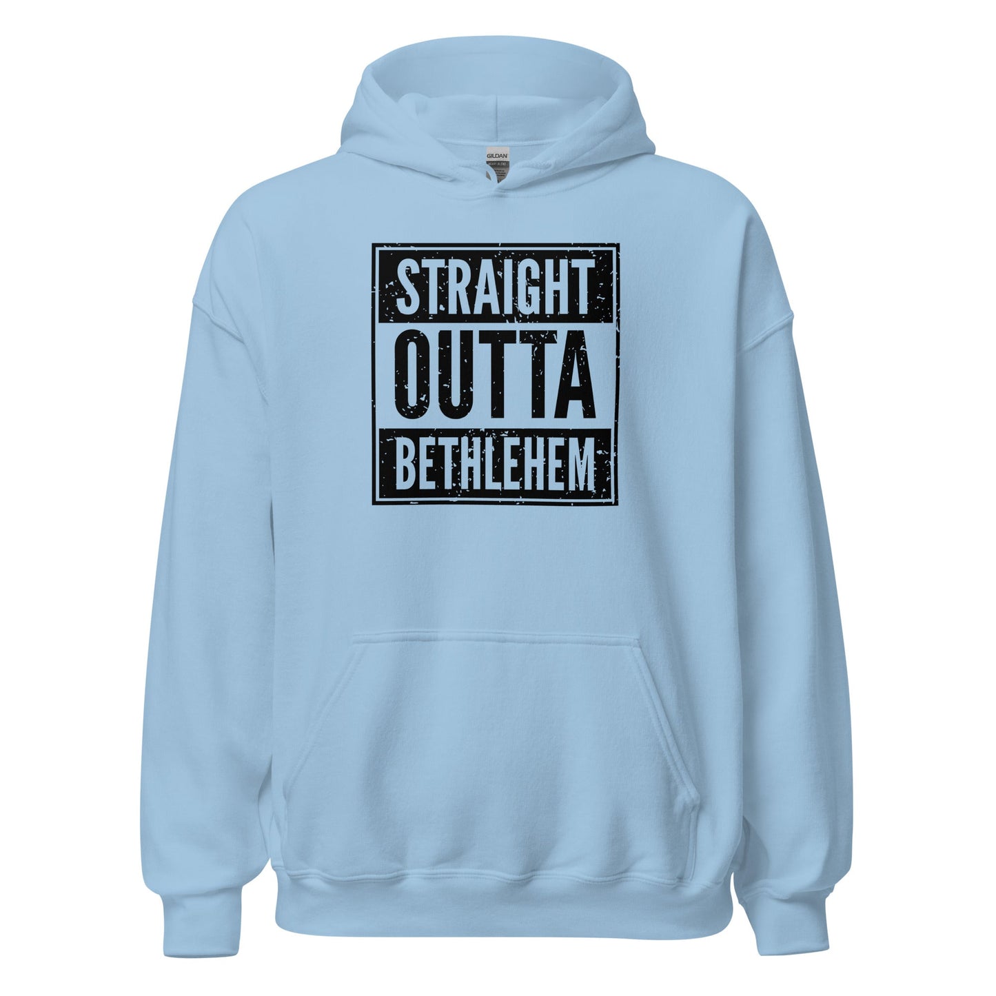Straight Outta Bethlehem Christian Rap Parody Hoodie - Inken Image