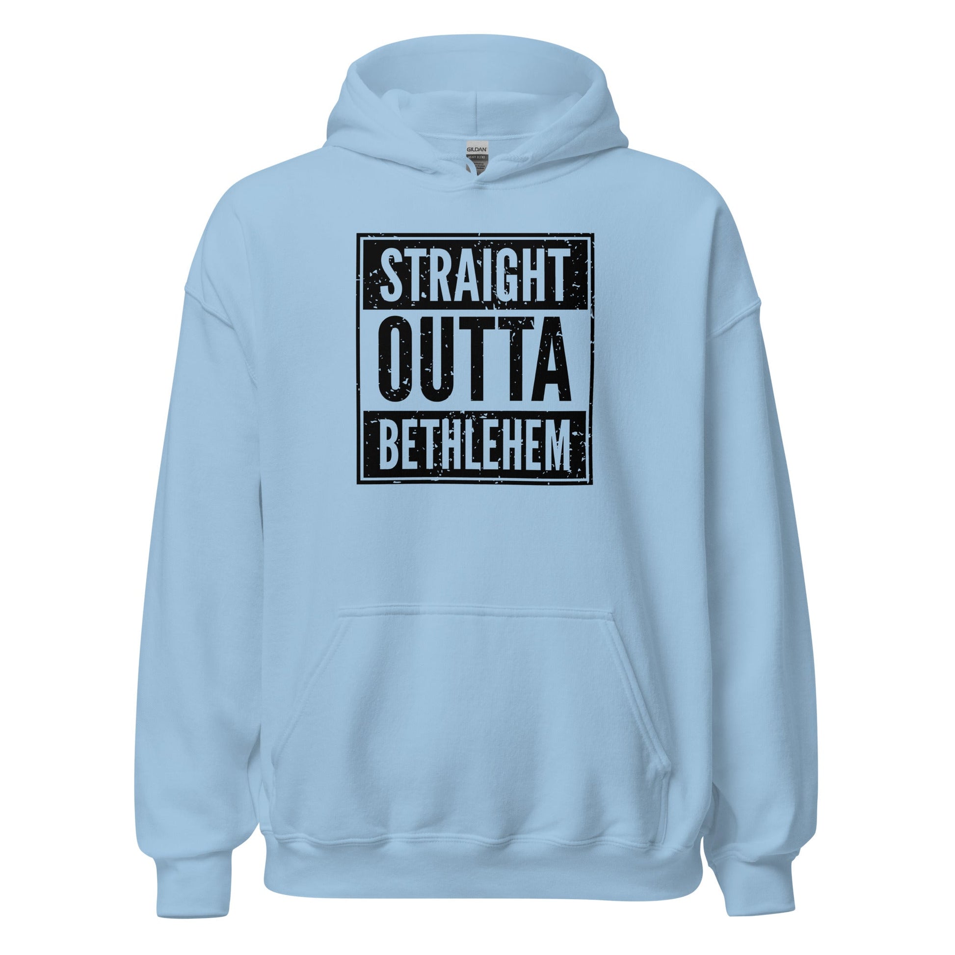 Straight Outta Bethlehem Christian Rap Parody Hoodie - Inken Image