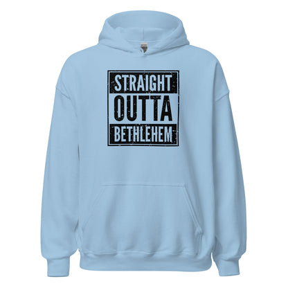 Straight Outta Bethlehem Christian Rap Parody Hoodie - Inken Image