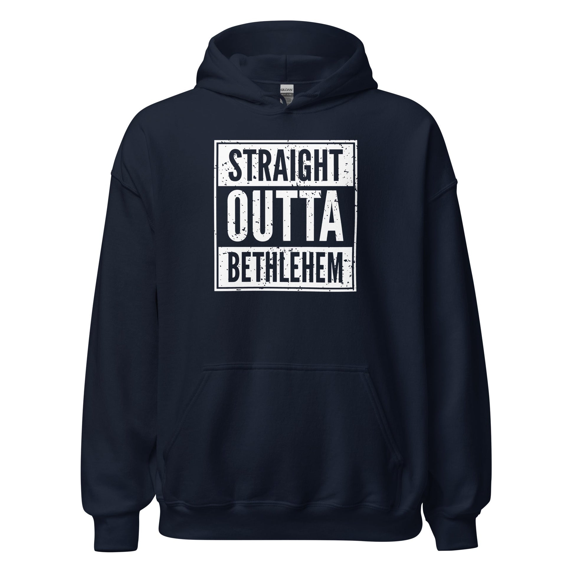 Straight Outta Bethlehem Christian Rap Parody Hoodie - Inken Image