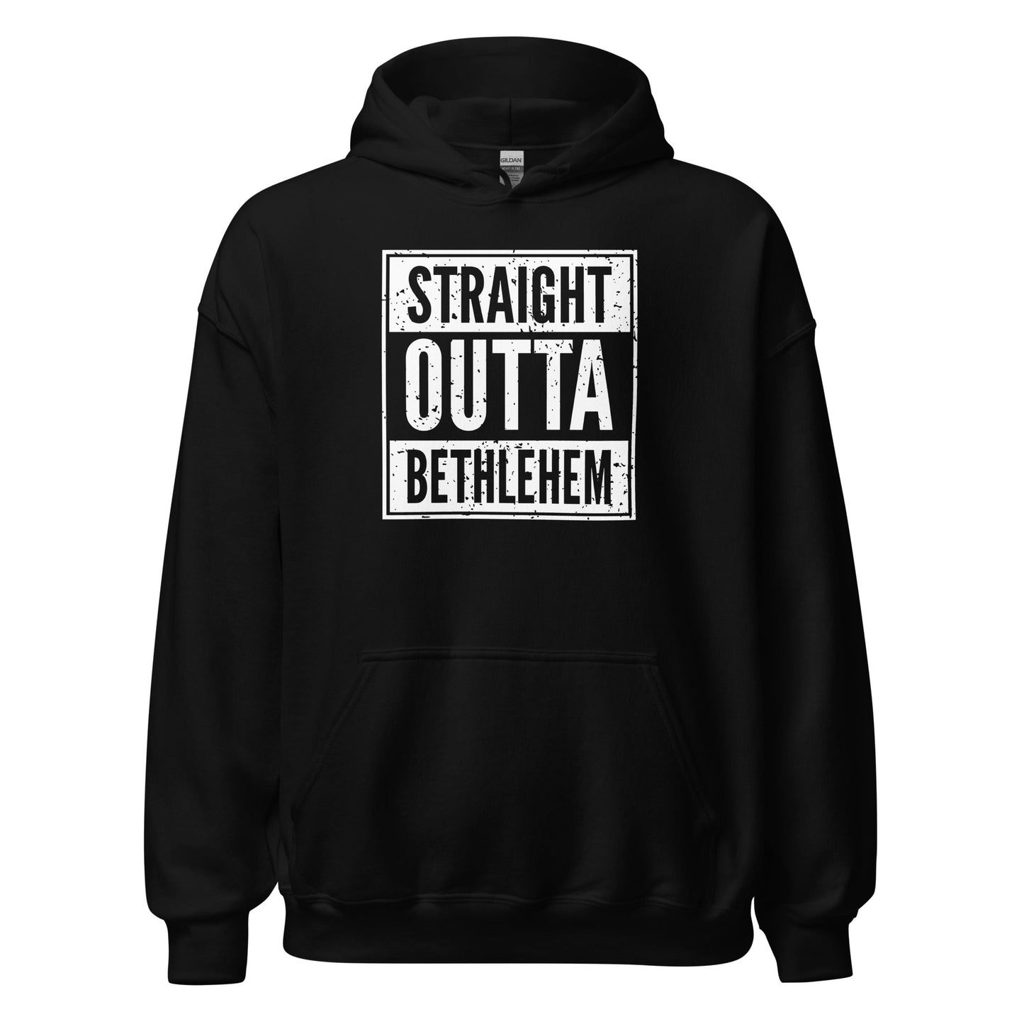 Straight Outta Bethlehem Christian Rap Parody Hoodie - Inken Image