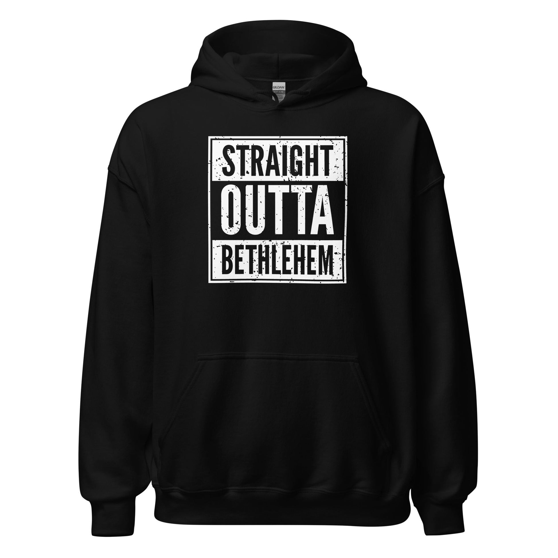 Straight Outta Bethlehem Christian Rap Parody Hoodie - Inken Image