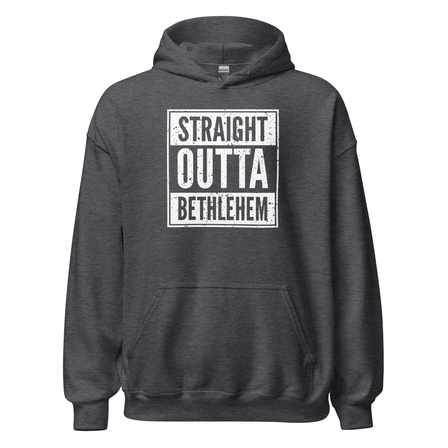 Straight Outta Bethlehem Christian Rap Parody Hoodie - Inken Image
