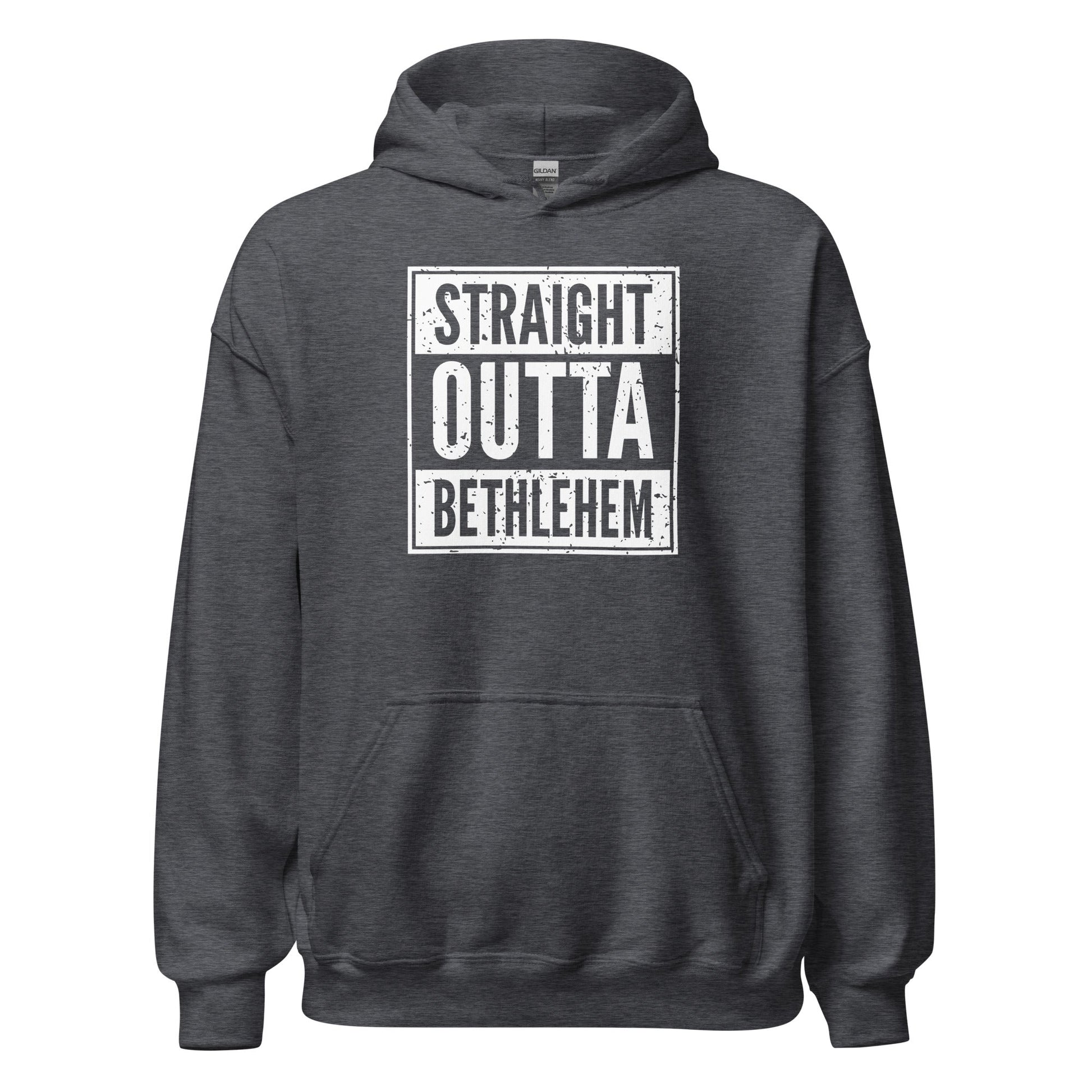 Straight Outta Bethlehem Christian Rap Parody Hoodie - Inken Image