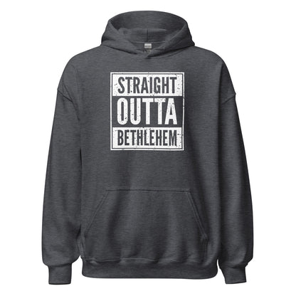 Straight Outta Bethlehem Christian Rap Parody Hoodie - Inken Image