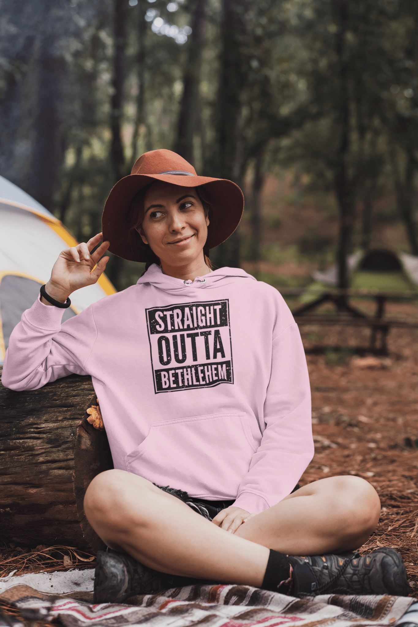 Straight Outta Bethlehem Christian Rap Parody Hoodie - Inken Image