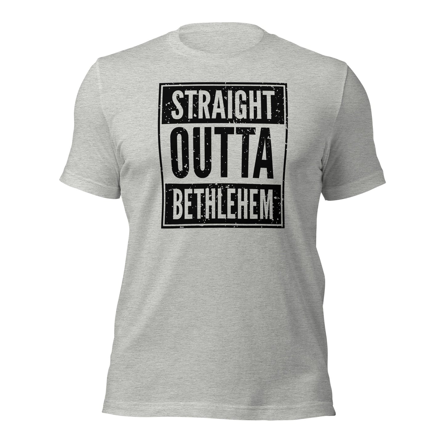 Straight Outta Bethlehem Christian Rap Parody T-shirt - Inken Image