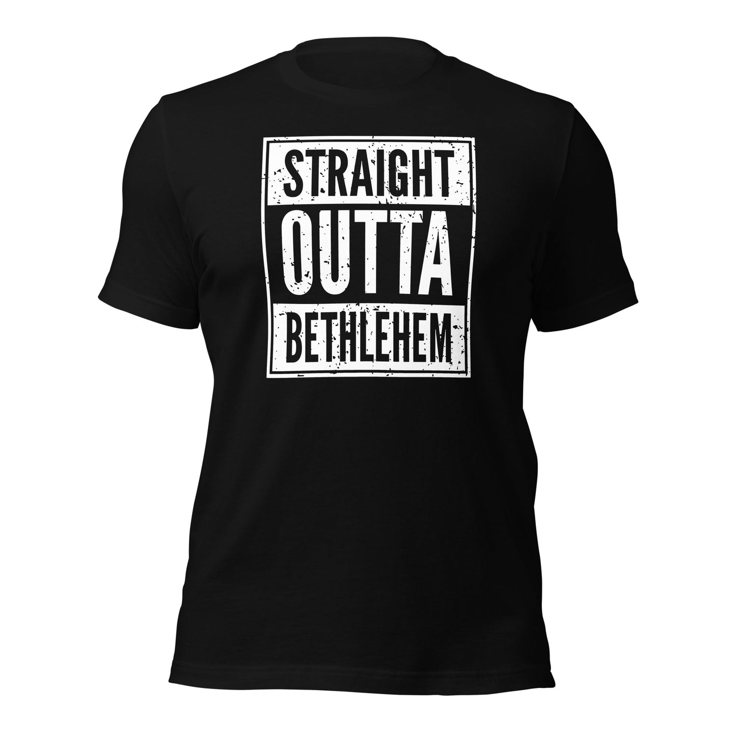 Straight Outta Bethlehem Christian Rap Parody T-shirt - Inken Image