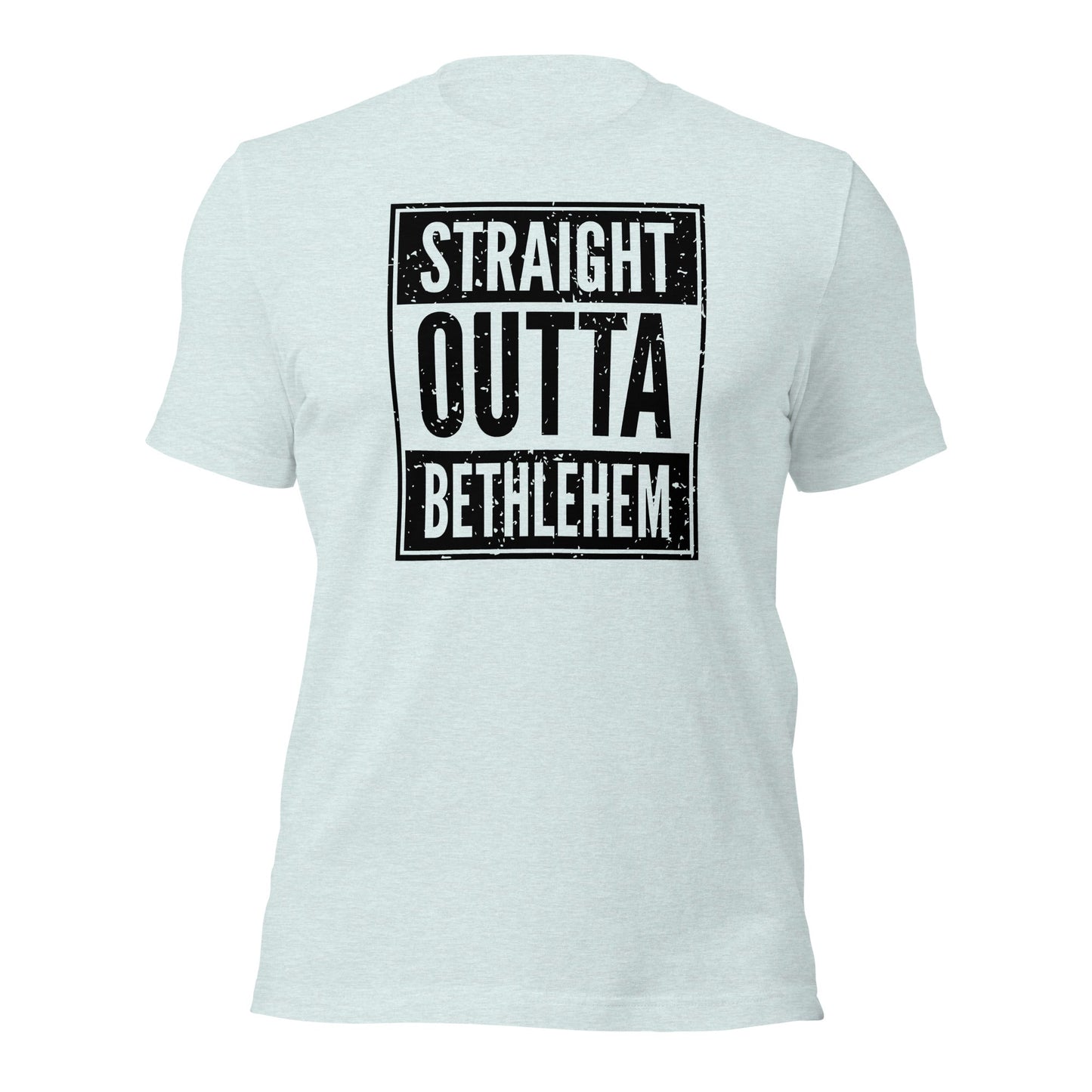 Straight Outta Bethlehem Christian Rap Parody T-shirt - Inken Image