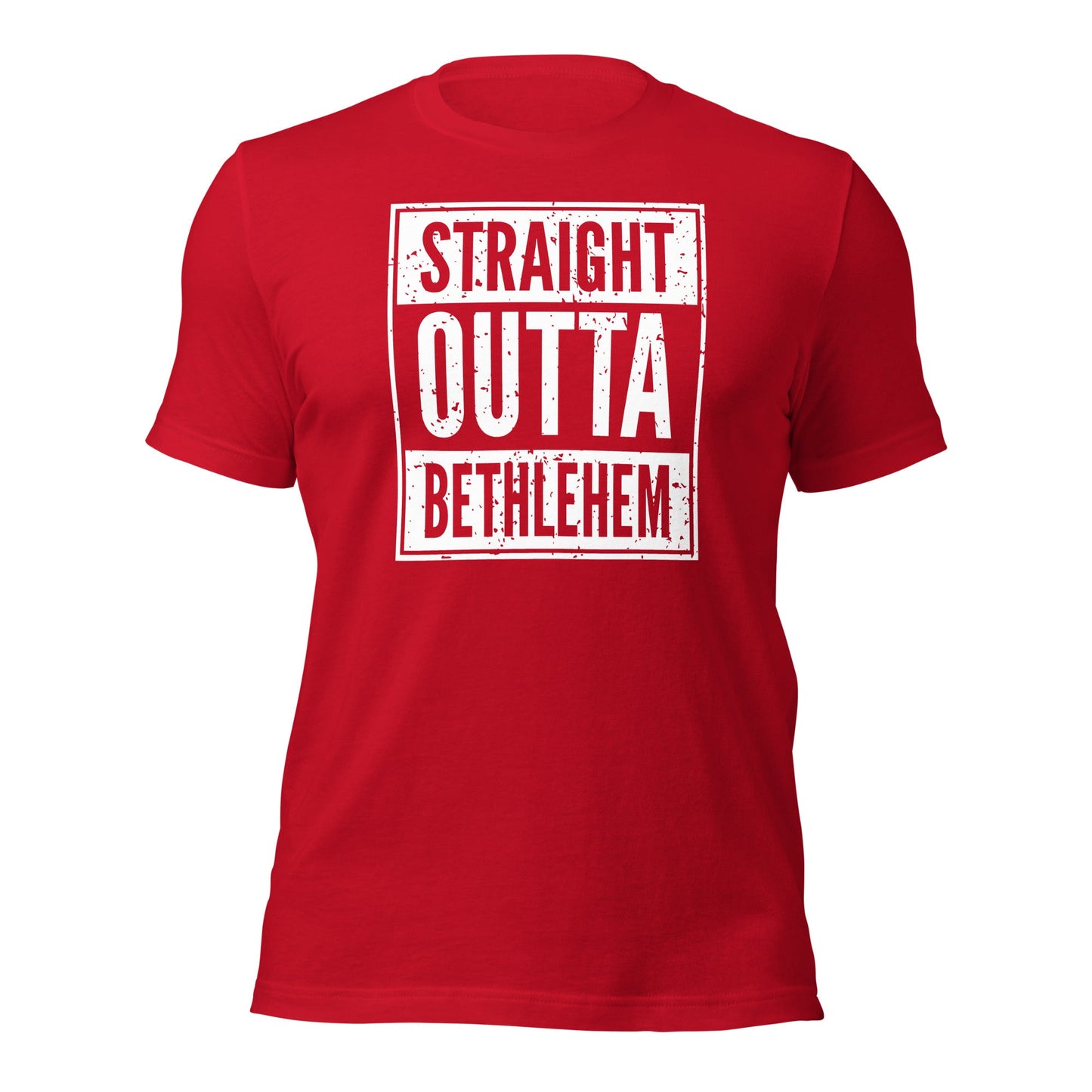 Straight Outta Bethlehem Christian Rap Parody T-shirt - Inken Image