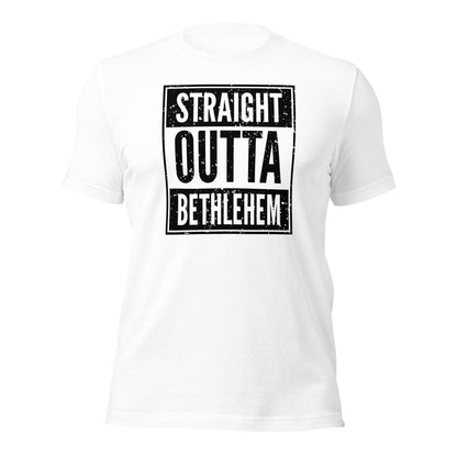 Straight Outta Bethlehem Christian Rap Parody T-shirt - Inken Image
