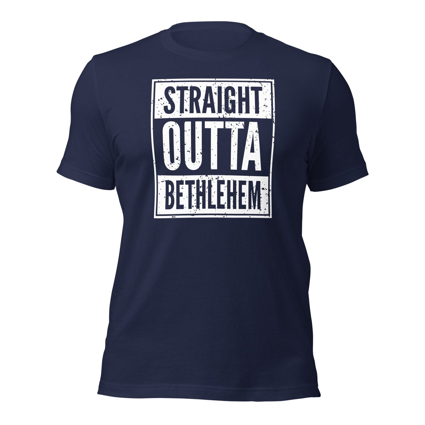 Straight Outta Bethlehem Christian Rap Parody T-shirt - Inken Image