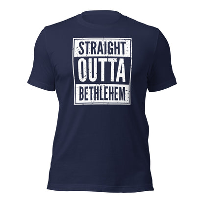 Straight Outta Bethlehem Christian Rap Parody T-shirt - Inken Image