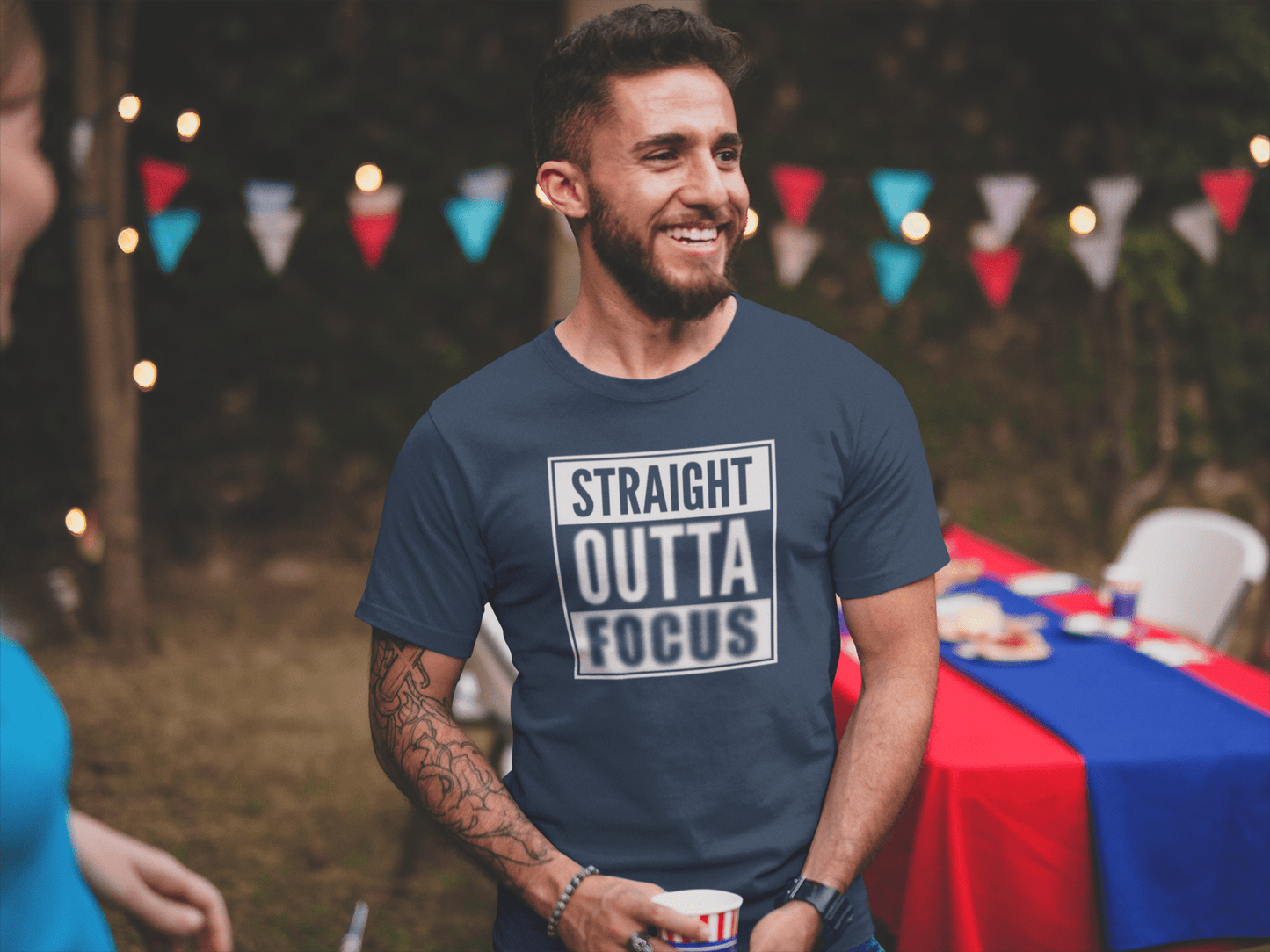 Straight Outta Focus Parody Rap T-Shirt - Inken Image