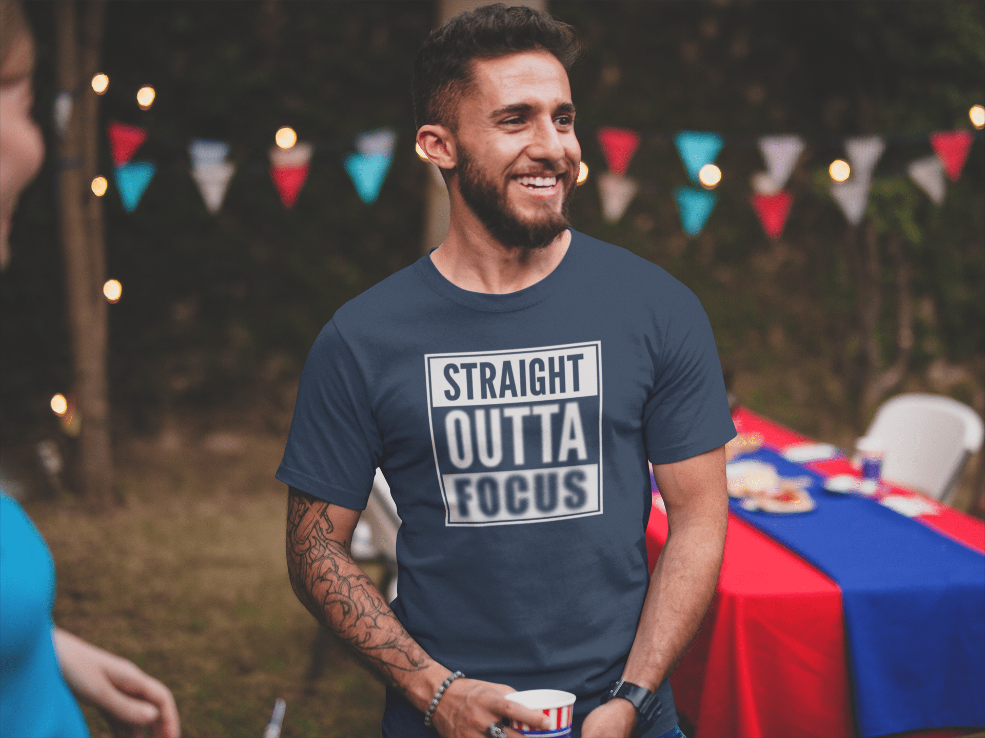 Straight Outta Focus Parody Rap T-Shirt - Inken Image