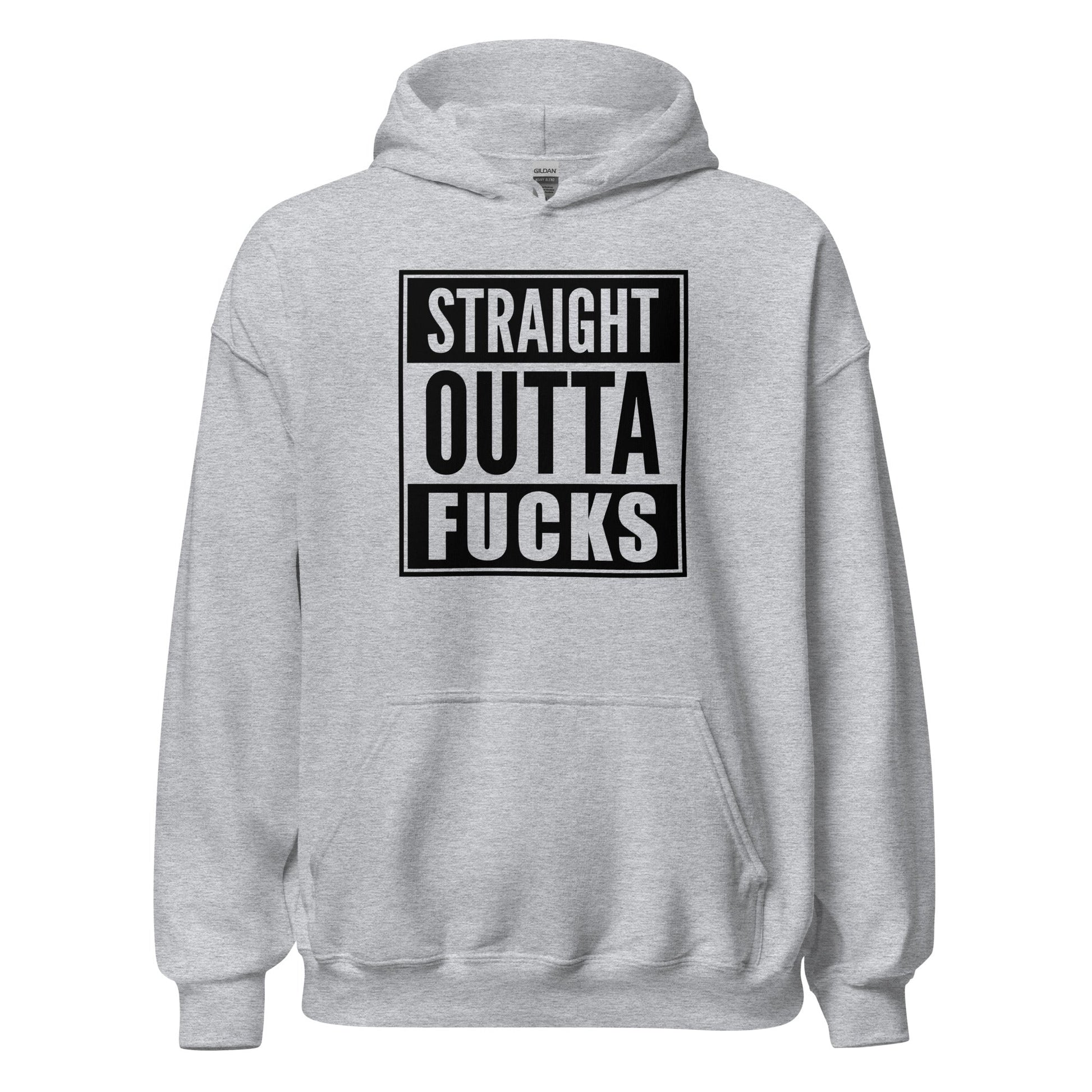 Straight Outta Fucks Parody Rap Hoodie - Inken Image