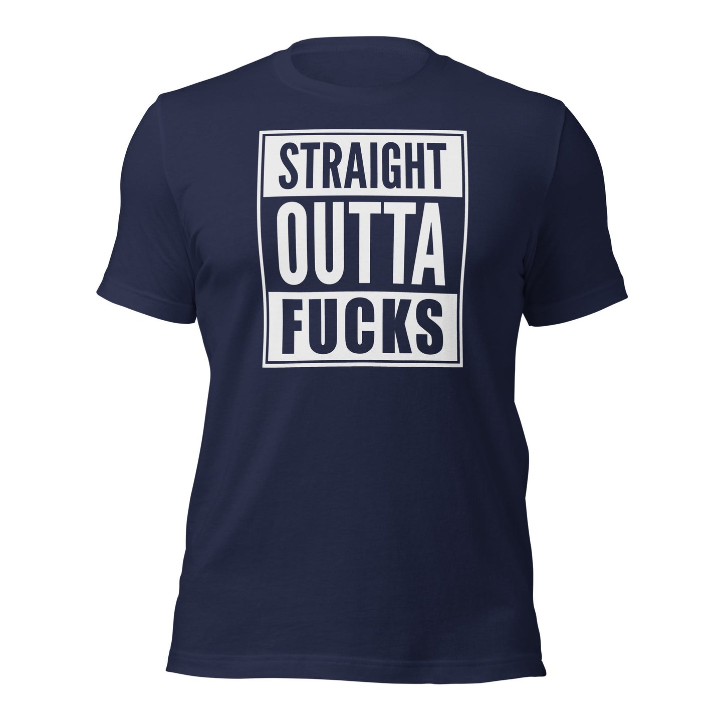 Straight Outta Fucks Parody Rap T-Shirt - Inken Image
