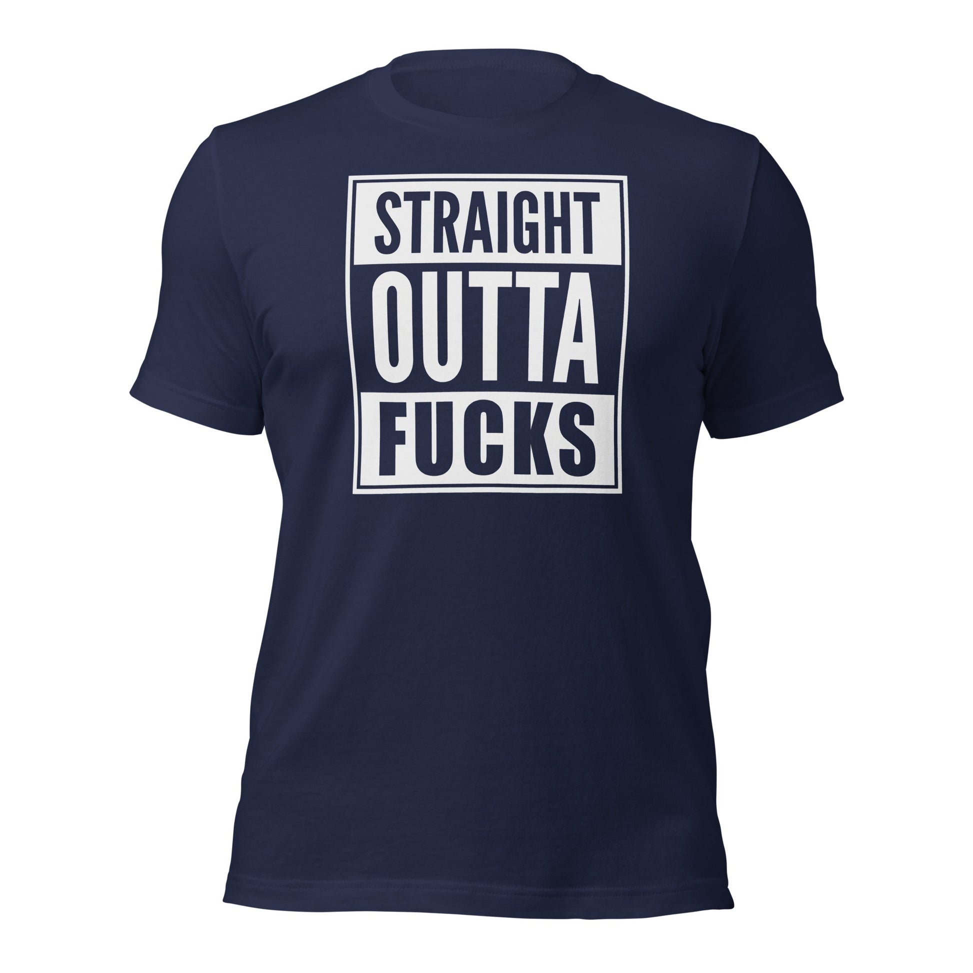 Straight Outta Fucks Parody Rap T-Shirt - Inken Image